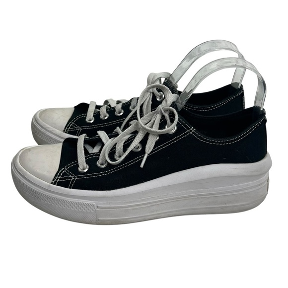 Converse Shoes - CONVERSE Chuck Taylor All Star Move Platform Black White Women's Sneakers 9.5